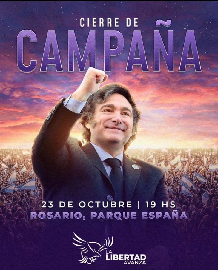 El afiche convocando a la militancia libertaria en Rosario.
