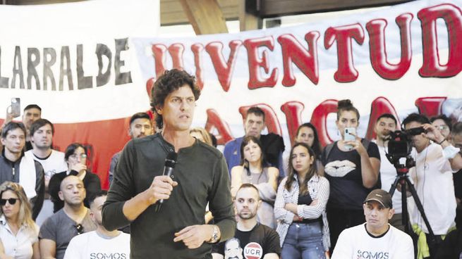 Campaña. Martín Lousteau en el cierre del Congreso de la Juventud radical porteña.
