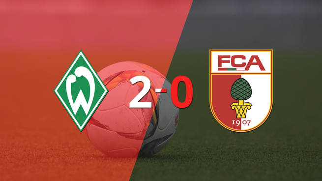 Werder Bremen le ganó con claridad a Augsburg por 2 a 0