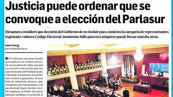 anticipo. &Aacute;mbito Financiero alert&oacute; el 24 de mayo pasado que una decisi&oacute;n podr&iacute;a echar por tierra intenci&oacute;n del Gobierno de evitar la elecci&oacute;n.