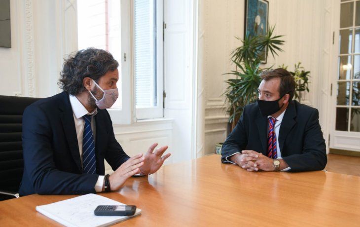 Cafiero recibió a Martín Soria en Casa Rosada.&nbsp;