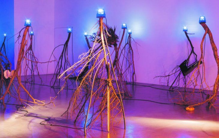 Bienal. Una obra de Mariana Tellería, que representa al país