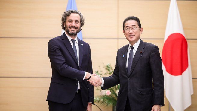 Santiago Cafiero se reunió con el primer ministro japonés. 