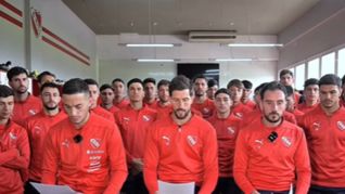 El mensaje fue leído por los referentes de Independiente.