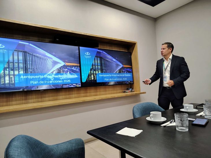 Sebastián Villar Guarino, gerente general del aeropuerto de Ezeiza. Sebastián Villar Guarino, gerente general del aeropuerto de Ezeiza.