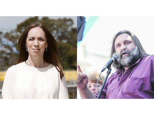 María Eugenia Vidal y Roberto Baradel.