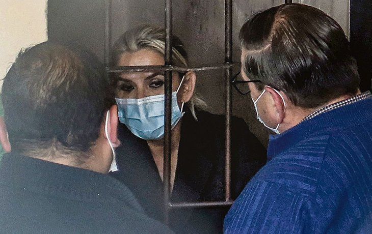 Jeanine Áñez en su celda.