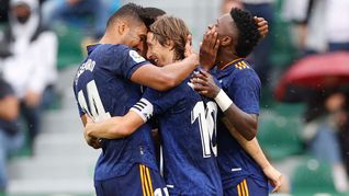real madrid le gano al elche de los argentinos y se subio a la cima de laliga