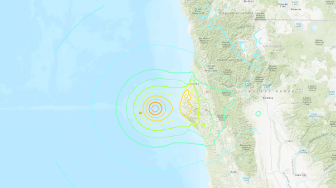 Levanta el alerta de tsunami por un sismo de magnitud 7 al norte de California.