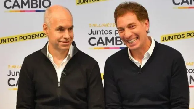 Horacio Rodríguez Larreta y Diego Santilli.