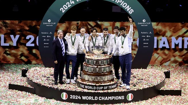 Italia le ganó a Países Bajos y se consagró campeón de la Copa Davis.