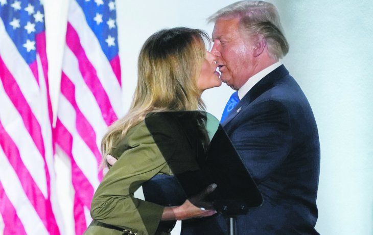 DIFERENCIA. La primera dama fue la única que no atacó a los demócratas durante su discurso el martes a la noche..