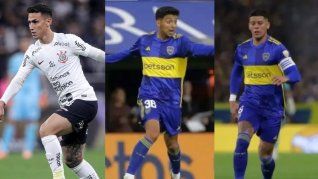 Matías Rojas, Cristian Medina y Marcos Rojo &nbsp;