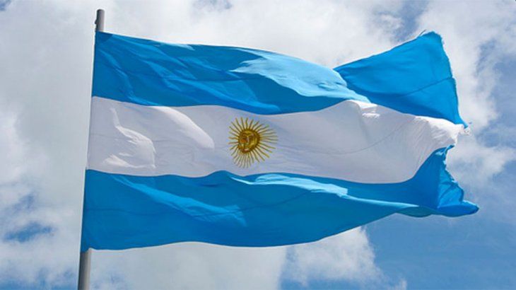 Bandera argentina. 
