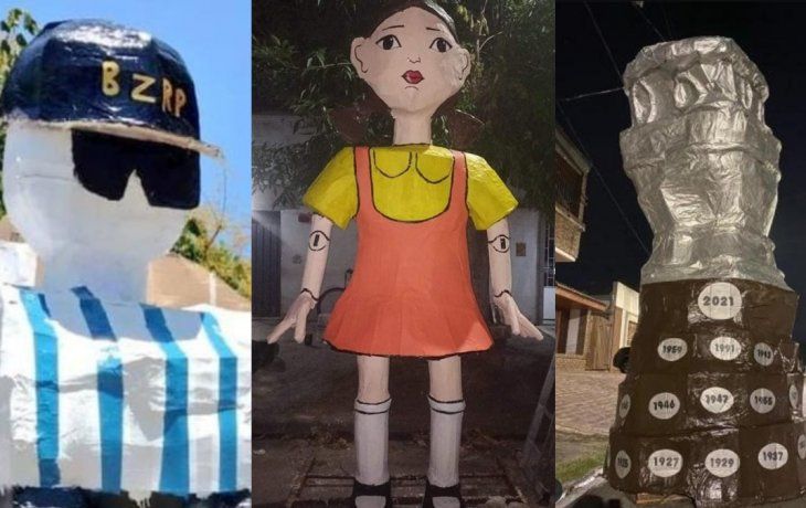 Los muñecos recuerdan a la Scaloneta, el Juego del Calamar, Bizarrap y la Copa América.