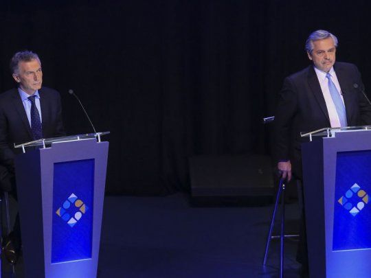 Mauricio Macri y Alberto Fernández.