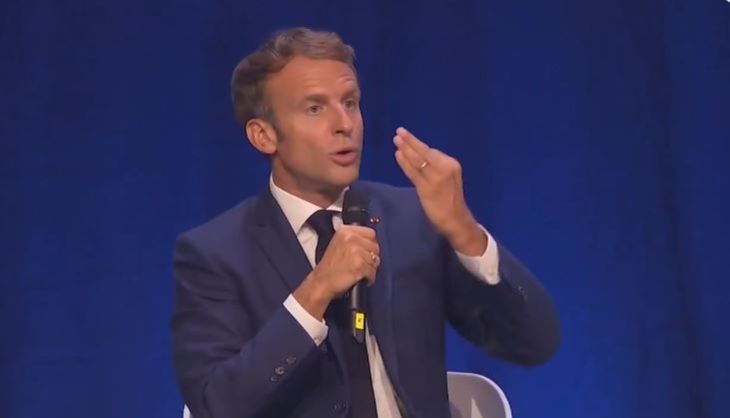 Emmanuel Macron durante el Congreso de la Unión Internacional para la Conservación de la Naturaleza (IUCN) en Marsella.