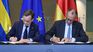 Ulf Kristersson y Friedrich Merz, primer ministro de Suecia y canciller alemán respectivamente. 