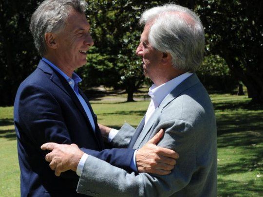 Mauricio Macri y Tabaré Vázquez.