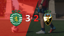 a puro gol, sporting lisboa se quedo con la victoria frente a farense por 3 a 2