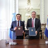 Pablo Quirno junto a su par paraguayo, Rubén Ramírez Lezcano. Pablo Quirno junto a su par paraguayo, Rubén Ramírez Lezcano.