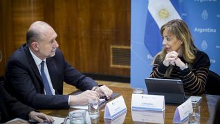 Flavia Royón y Omar Perotti.&nbsp;