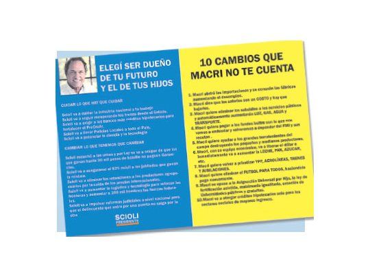El nombre de Zannini casi inexistente, logo del PJ y un decálogo de los “peligros” que acarreará un eventual Macri presidente, son los datos de la nueva campaña que se lanzará en estas horas en la provincia de Buenos Aires, detrás del voto massista que, creen en el comando sciolista, tiene mayoritariamente una pertenencia PJ.