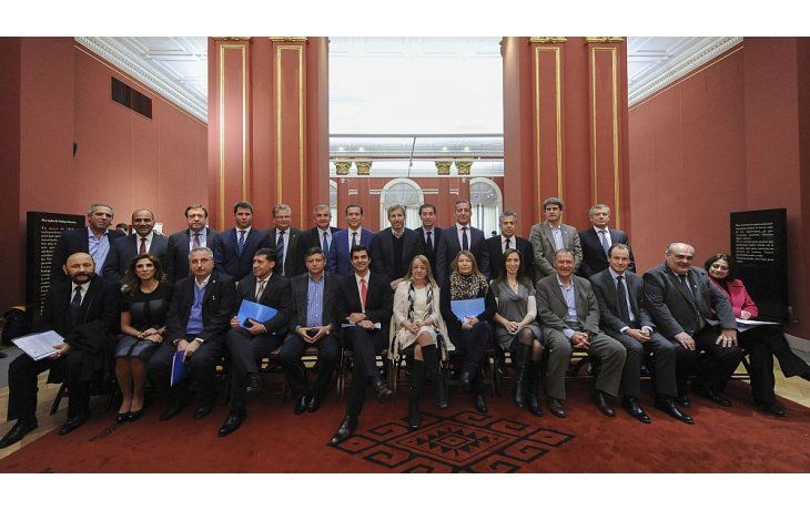 Los gobernadores, en Casa Rosada.