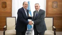 Guillermo Francos con el gobernador tucumano, Osvaldo Jaldo.