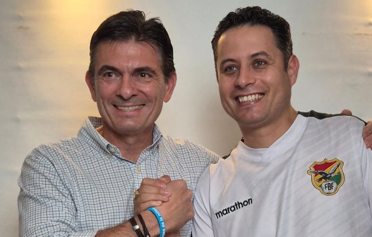 A la derecha, Edman Lara. A la izquierda, Rodrigo Paz.