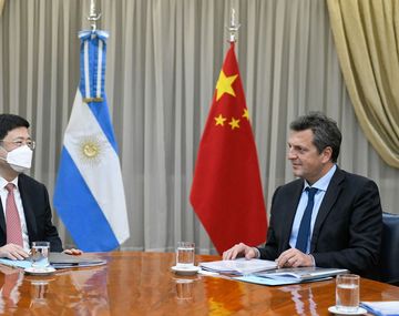 Sergio Massa se reunió con el embajador chino, Zou Xiaoli.