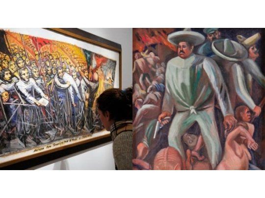 Primera nota temática para el mural de Chapultepec - David Alfaro Siqueiros / Pancho Villa - José Clemente Orozco.