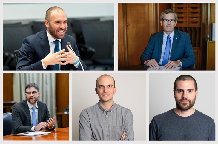 Martín Guzmán, Ramiro Tosi, Fernando Morra, Guido Zack y Pablo de la Vega, los autores del estudio que propone una salida sostenible del cepo. Martín Guzmán, Ramiro Tosi, Fernando Morra, Guido Zack y Pablo de la Vega, los autores del estudio que propone una salida sostenible del cepo.