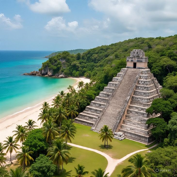 Así se verían hoy las Playas de la Riviera hoy si los mayas todavía existieran, según la Inteligencia Artificial. Así se verían hoy las Playas de la Riviera hoy si los mayas todavía existieran, según la Inteligencia Artificial.