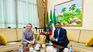 The meeting between Argentine ambassador Juan Ignacio Roccatagliata and Miguel Ntutumu Evuna Andeme.