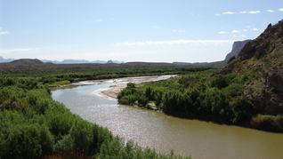 El Río Bravo, uno de los más importantes de México.