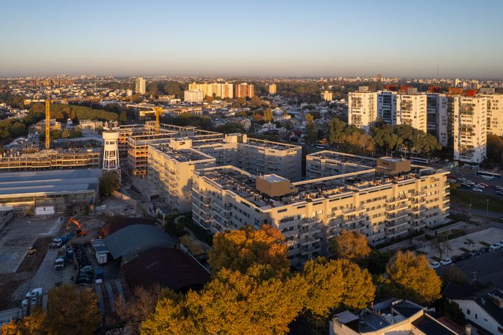 Vista aérea de Mil Aires en Villa Devoto Vista aérea de Mil Aires en Villa Devoto