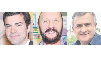 Juan Manuel Urtubey, Gildo Insfrán y Gerardo Morales