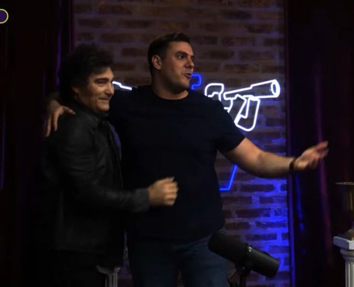 Javier Milei junto a Daniel Parisini, alias Javier Milei junto a Daniel Parisini, alias