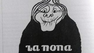 Afiche original de La Nona, de Tito Cossa. El clásico moderno que hicieron famoso Ulises Dumont y Peppe Soriano.