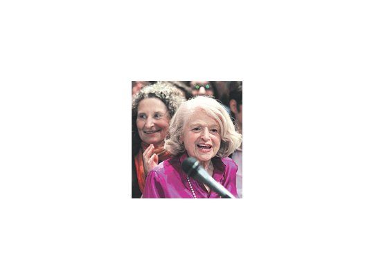 Edith Windsor, la mujer de 84 años que motorizó la principal conquista judicial de la comunidad gay de los Estados Unidos, celebró ayer el fallo de la Corte.
