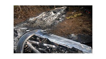 Restos de la aeronave accidentada a 360 kilómetros de la capital cubana.