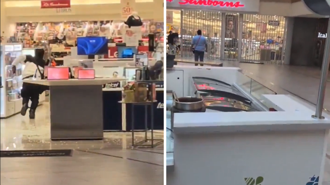 Video de un testigo del asalto en sucursal de Sanborns.