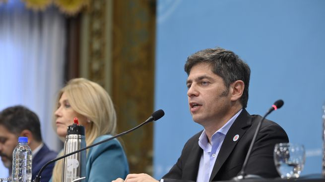 Axel Kicillof presentó el Presupuesto 2026 en la Casa de Gobierno bonaerense.&nbsp;