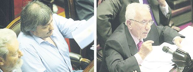 Presencias en el recinto: Máximo Kirchner se sentó junto a Carlos Kunkel y Héctor Recalde lideró la andanada kirchnerista en Diputados.