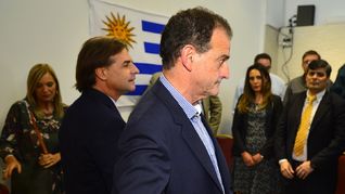 Luis Lacalle Pou y Guido Manini Ríos.