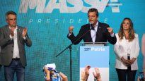 Sergio Massa habló tras imponerse en las elecciones generales.