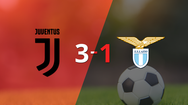 Con doblete de Dusan Vlahovic, Juventus derrotó a Lazio