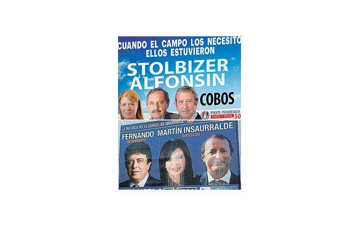 La campaña seguirá, pero bajará de intensidad unos días a partir de conocerse el estado de salud de la Presidente. Con menos declaraciones, ganan protagonismo las gigantografías.