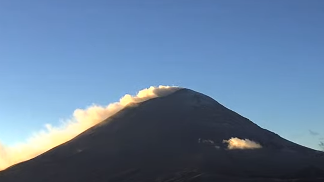 El volcán Popocatépetl registró un sismo volcanotectónico.